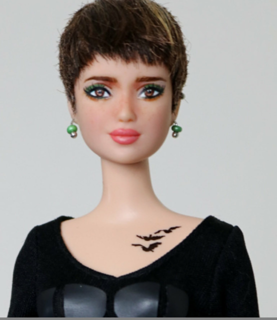 OUT OF STOCK Becca OOAK Divergent Tris Barbie Repaint OOAK Wigged Doll Repaint By DollAnatomy