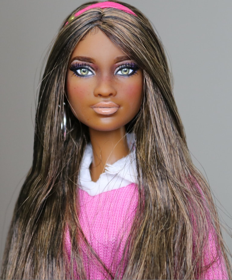 Deja- Customized OOAK HYBRID Barbie Repaint by DollAnatomy! MBILI head ...