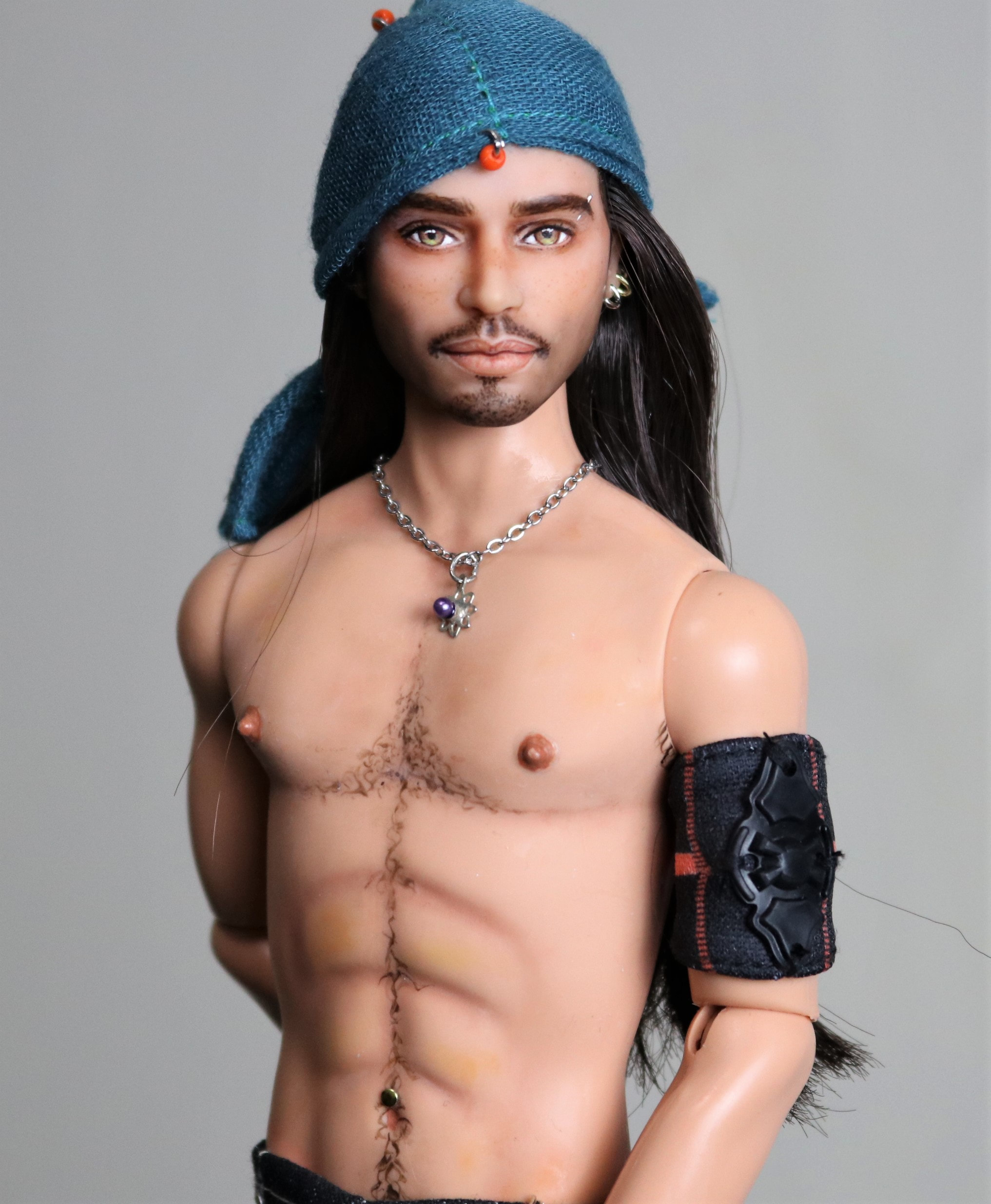 Shaden Modern Male Gypsy Customized Ooak Collectors Ken Fjh81 Signature Faraway Forest Doll